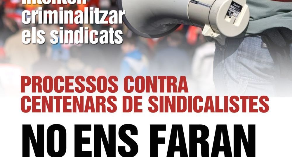 cartel huelga sin na