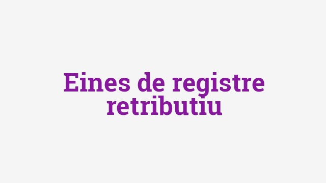 eines registre retributiu