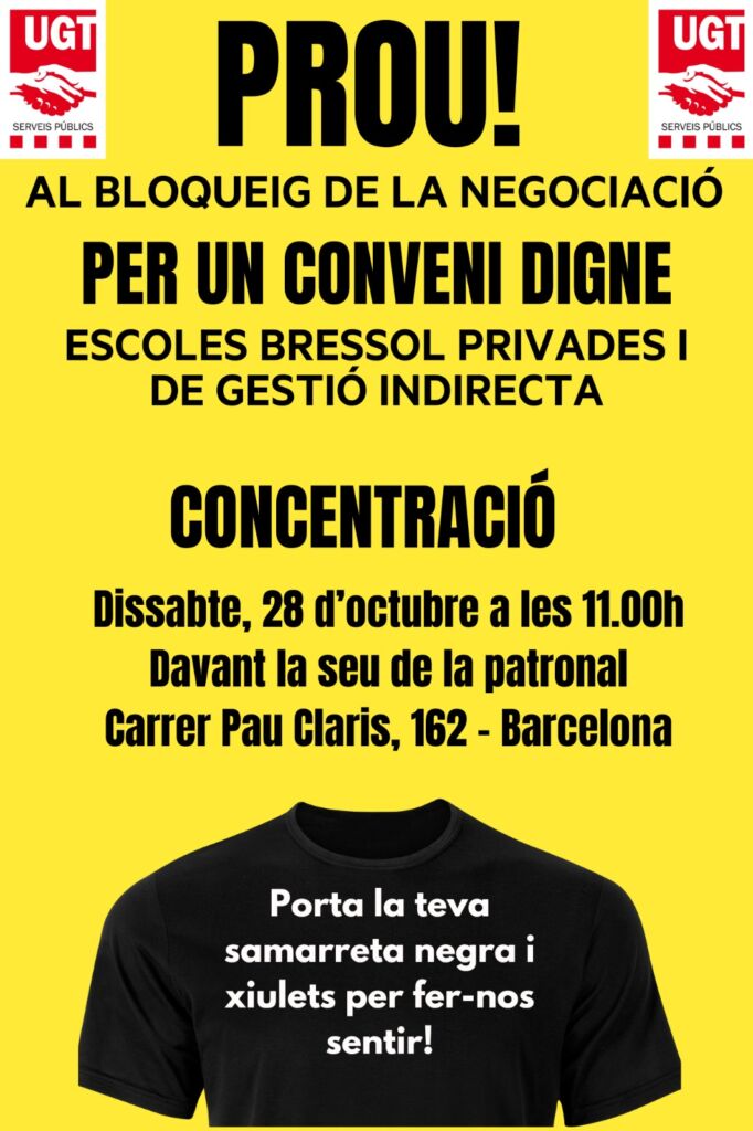 Les escoles bressol segueixen en lluita pel desbloqueig del seu conveni col·lectiu