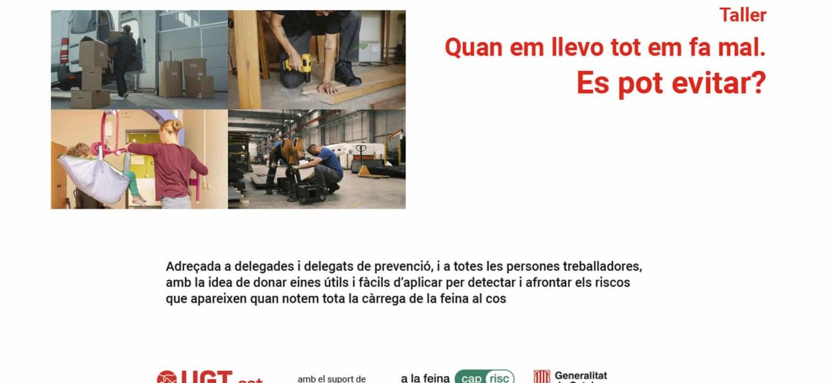 Tallers 'Quan em llevo em fa mal.