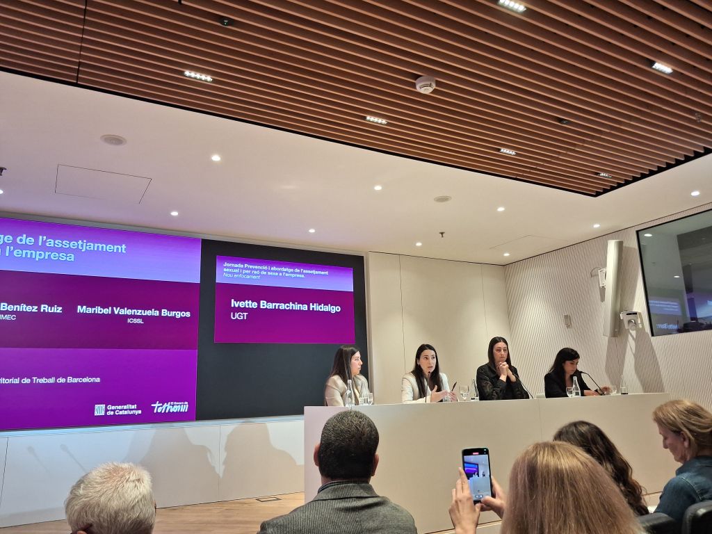 La Unió General de Treballadores i Treballadors de Catalunya participa en una jornada sobre prevenció de l’assetjament laboral a Barcelona
